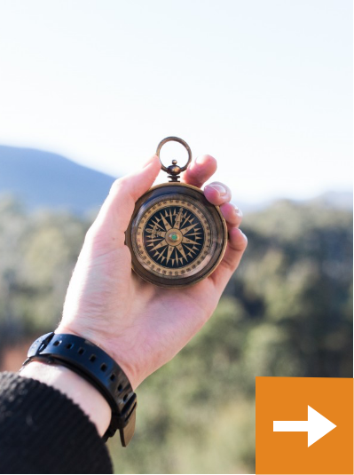 Photo of Compass  & Link to Finding Your Career Pathway