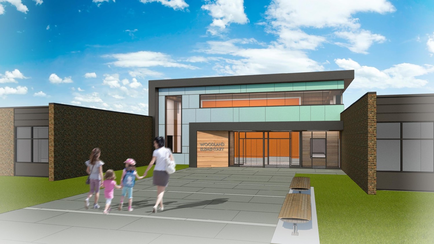 Woodland: Proposed Entrance Rendering